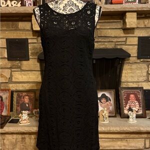 As U Wish Elegant Black Lace Dress